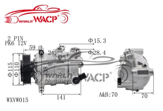 5N0820803 5N0820803C Automobil-WK-Kompressor für VW Golf7 für Audi A3 für Skoda Fabia für Sitz WXVW015