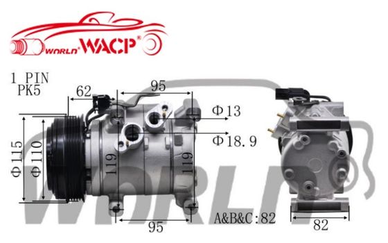 97701B4000 Automobil AC-Kompressor für Hyundai I10 für Grand Hatback für Grand Sedan WXHY036