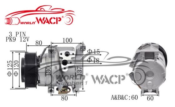 Selbstkompressor der klimaanlagen-10S15C für Toyota LandCruiser 883206A250/4471908870