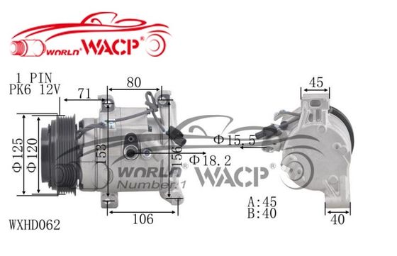 AC-Klimaanlage Kompressor 388005FAT112M6 für Honda Civic WXHD062