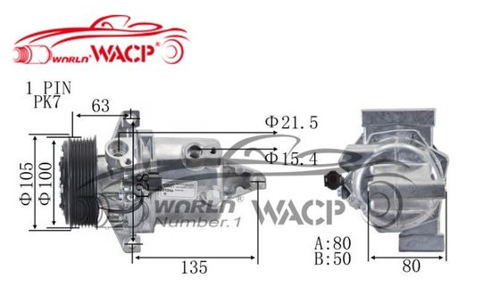 926003RJ1A 926001KA3A 926001HC2D 12V Automatik-Klimakompressor für den Nissan Versa Juke WXNS028