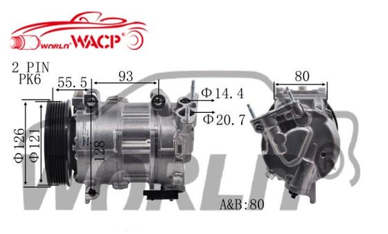 1139068 6CVC13 5PK Automobil-WK-Kompressoren für Opel Zafira für Astra1.6 WXOP006