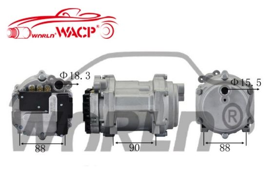 Universal elektrischer Wechselstromkompressor für WXHB055 Auto-Klimaanlage Teile WXHB055