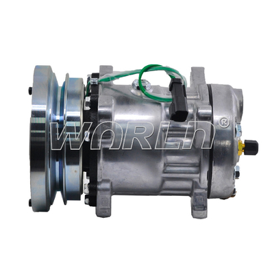 RC.600.151 Kompressor AC-System Teil 1065122 - 16E1906 - OEM-CAT-106-5122 Für 7H15 24V 1A 8 ORELHAS MAQUINA CASE / CATERPILLAR D6R / 938G SAIDA P/ PRESSOSTATO SANDEN WXTK030
